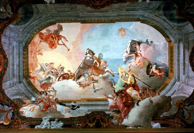 RezzonicoとSavorgnanの結婚の寓意 作： Giovanni Battista Tiepolo